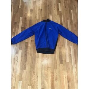 Vintage Hind XL Blue Black Gore-Tex Cycling Jacket Full Zip Long Sleeve USA Made